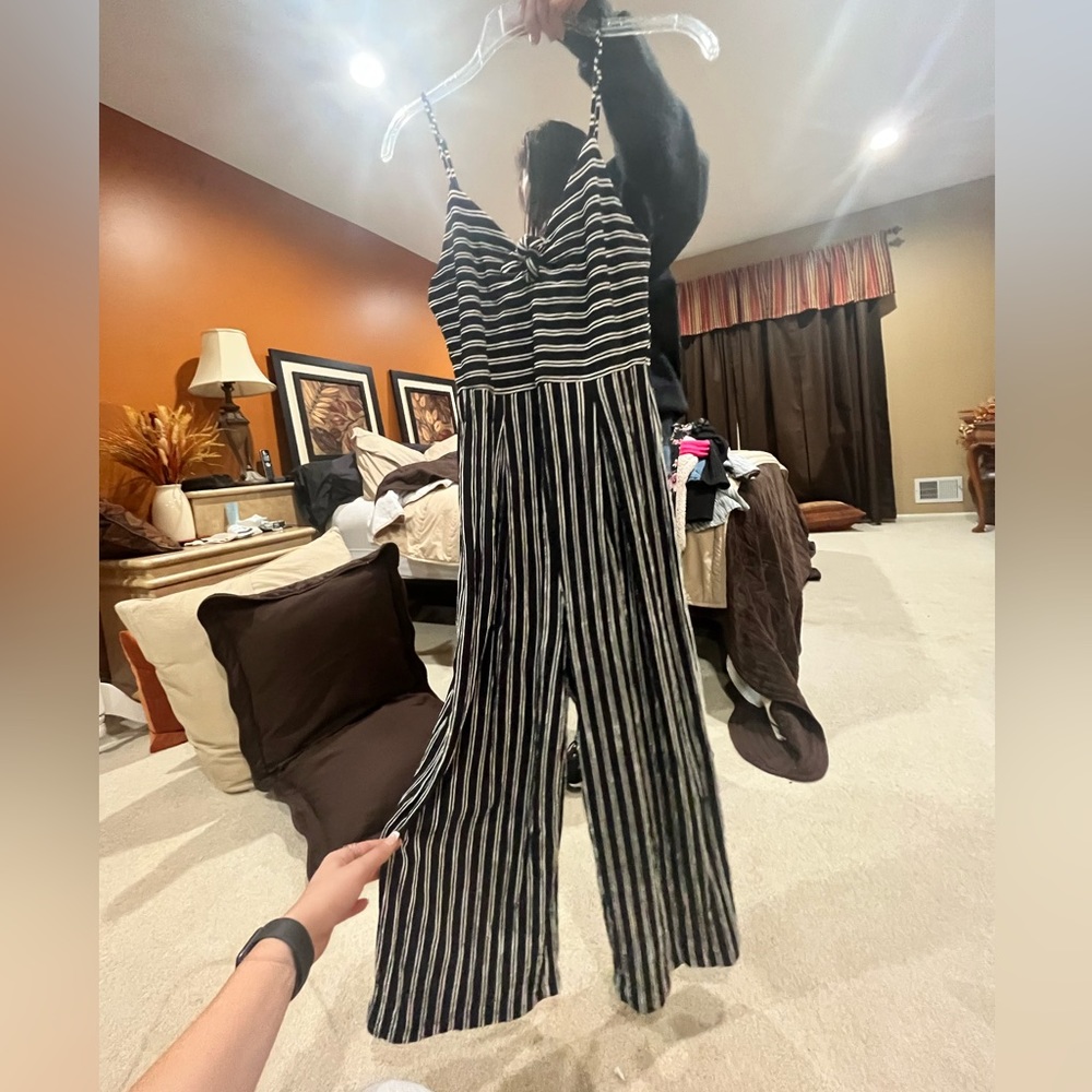 striped jumpsuit
